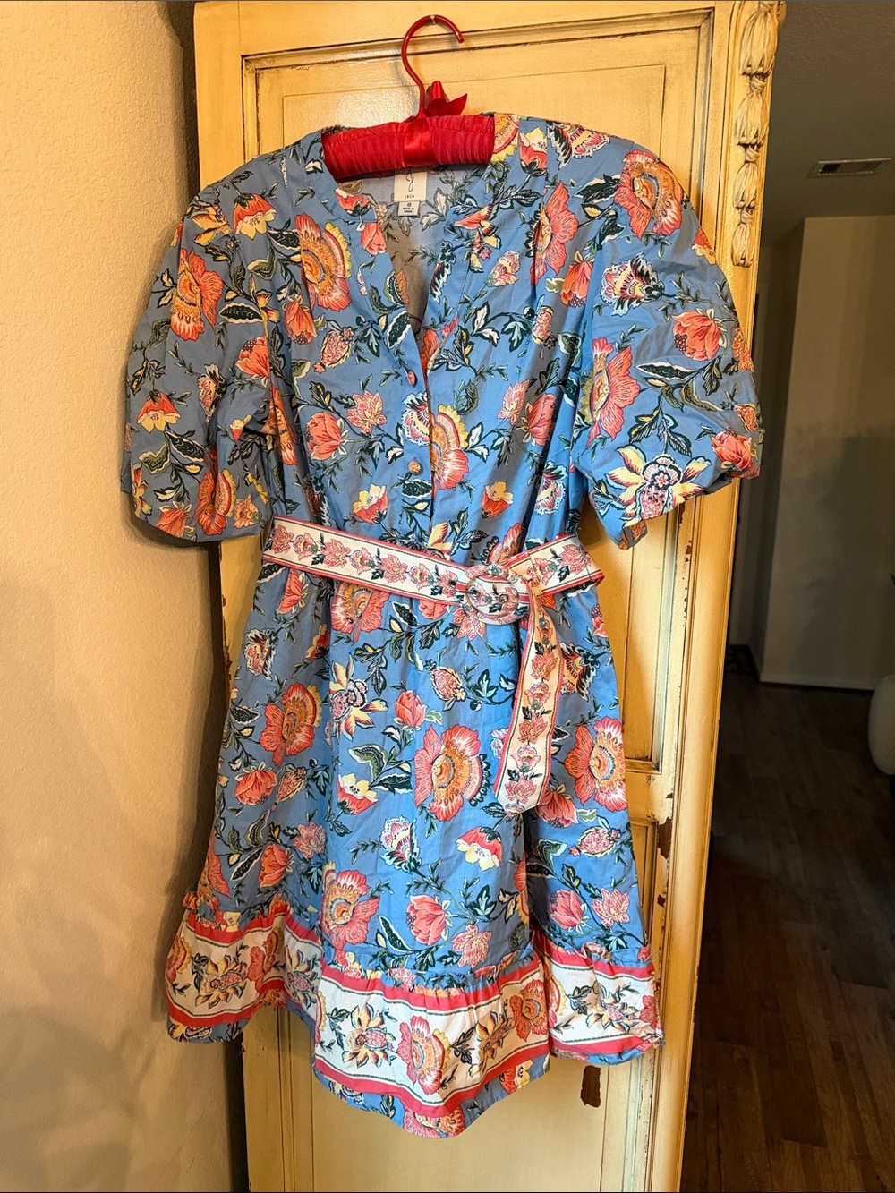 Joie Blue Floral Mini Dress